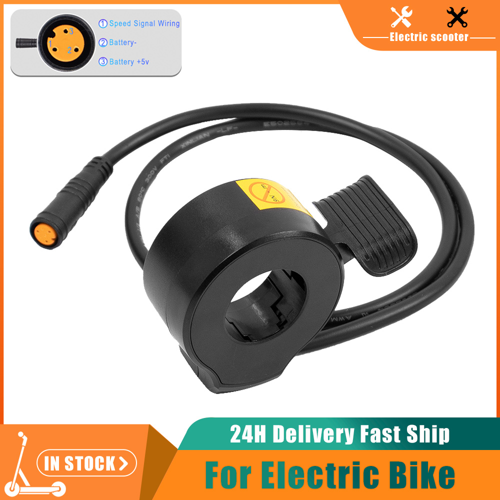 Mid Drive Conversion Kit 1000W - Acelerador de pulgar para bicicleta eléctrica,