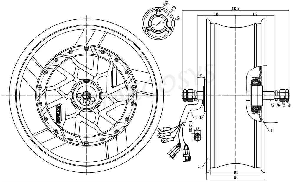 Kit de Conversión de Motocicle - 12000W Electric Motorcycle Hub Motor reseña y precio