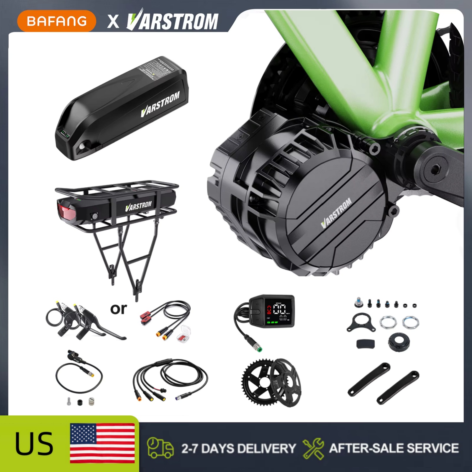 Kit de motor central Varstrom  - Side Hung Mid Drive Motor Kit reseña y precio